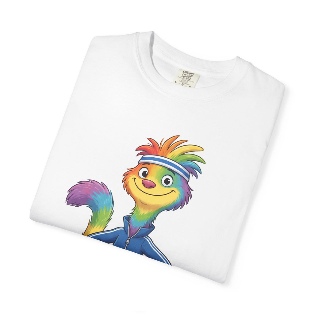 Kids' Rainbow Mascot T-Shirt – Colorful Cartoon Character Tee