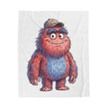 Cute Furry Monster Velveteen Plush Blanket – Cozy Kids’ Character Throw